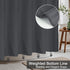 AooHome Fabric Shower Curtain 48 Width x 72 Height Inch, Solid Color Bath Curtain with Hooks for Hotel, Water Repellent, Dark Grey...