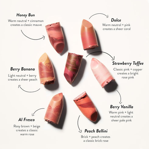 LAURA GELLER NEW YORK Italian Marble Sheer Lipstick - Honey Bun - Hydrating & Lightweight - Vitamin E & Caster Seed Oil - Cream Finish...