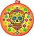 Tortilla Warmer Taco 12 Inch Insulated Pouch Cloth - Microwave Use Fabric Bag to Keep Food Warm for up to One Hour (Sugar Skull Fiesta Floral Day ...