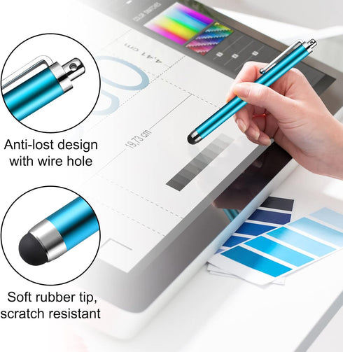 Stylus Pens for Touch Screens,SLKIJDHFB 20 Pack Universal Capacitive Touch Screen Pens for iPad,Tablets,Samsung Galaxy,Smartphones,All Universal T...