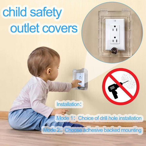 Smart Home Switch Cover,Baby Proof Light Outlet Covers,Child Safety Switch Plate Guard,Wall Plug Box,Kids Electrical Protector Box Fits All Outlet...