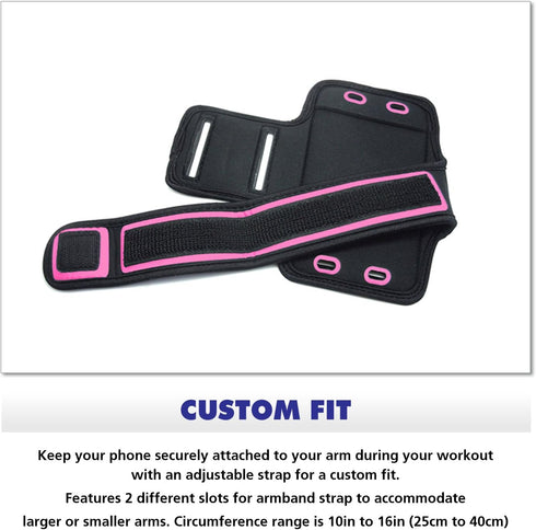 RND Apple Certified Lightning to Reversible USB 6ft Cable and Slim-Fit Active Sports Armband Case for iPhone (7, 6S, 6, 5S, 5, 5C, SE) and iPod To...