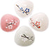 VanEnjoy Ceramic Japanese Dipping Bowl Soy Sauce Seasoning Dishes Soy Dipping Sauce Dishes set of 4, Floral pattern with Flower shape (leaves) (fr...