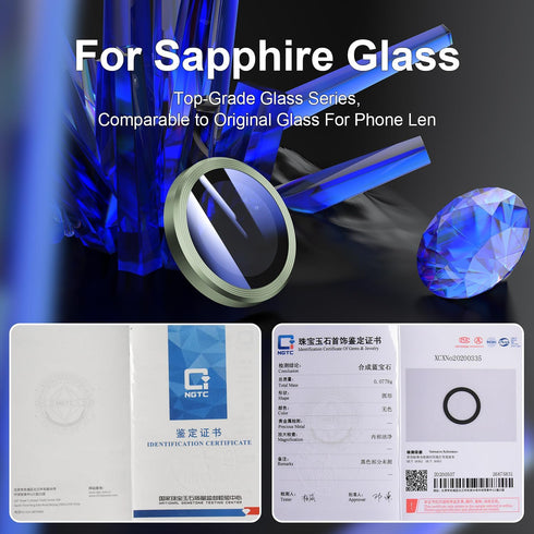 Camera Lens Protector for iPhone 15 Pro Max/15 Pro/15/15Plus/14 Pro Max/14 Pro/13Pro Max/13Pro for Sapphire Glass Alloy Ring Camera Cover Screen P...