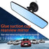Pack-1 Car Panoramic Rearview Mirror, 8.7" x 2.6" with Adjustable Suction Cup Rearview Mirror, HD Anti-glare Car Interior Mirror, Universal for Ca...