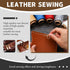 Jupean Waxed Thread, 150m /164Yards Black Leather Sewing Thread, Hand Stitching Threads for Hand Sewing, Bookbinding, and Beginners Leather Craft ...