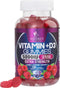 Vitamin D3 Gummies 5,000 IU 125 mcg - Extra Strength to Support Bone Health and Natural Immune Support - Delicious, Non-GMO, Tasty Gummy for Child...