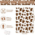 Bolsome 100 Sheets 20 x 14 Inch Brown Cow Print Tissue Paper Highland Cow Print Tissue Paper for for Gift Wrapping, Birthday, Baby Shower, Cow The...