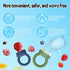 Silicone Baby Fruit Food Feeder, 2 Pack Freezer Tray with lid for Batch Prep,Introduce New Foods, Breastmilk Popsicle Molds, Silicone Teething Toy...
