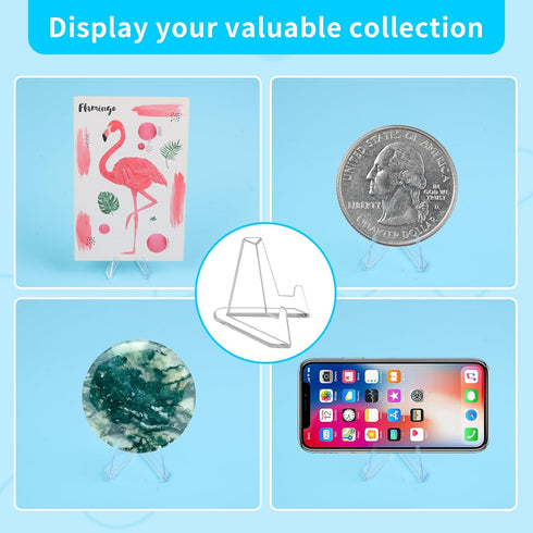 28Packs Card Display Stand, Card Stand, Card Stands for Sports Cards, Trading Card Stand, Acrylic Material, 2.1 Inch Tall...