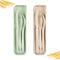 Travel Utensil Set with Case, 2 Sets Wheat Straw Reusable Spoon Chopstick Forks Tableware, Portable Cutlery Travel Picnic Camping or Daily Use ((B...