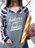 Funny Baking Aprons for Women Men, Cute Baking Gifts for Bakers, Kitchen Cooking Apron with 2 Pockets, Birthday Housewarming Gifts for Mom Wife Hu...