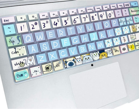 Keyboard Cover for Microsoft Surface Book 2 13.5&15 inch/Surface Laptop 2017/Laptop2 2018, Silicone Skin Protector with Pattern, US Layout, Cute C...