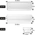 ihomecooker 6 Set Clear Plastic Junk Drawer Organizer Vanity Curlery Utensil Makeups Organizer for Kitchen 9''X 3''...
