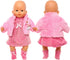 ENOCHT 3 Pieces Baby Doll Clothes Pink Dress with Coat Socks for 14-18 Inch Doll Sweet Cute Doll Clothes for New Born 15 Inch Baby Dolls...