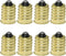 E14 to E12 Adapter SQXBK 8PCS Gold European Base to Candelabra Screw Lamp Adapter E14 to E12 Light Socket Reducer...