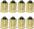 E14 to E12 Adapter SQXBK 8PCS Gold European Base to Candelabra Screw Lamp Adapter E14 to E12 Light Socket Reducer...