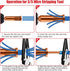 Feekoon Wire Twisting Tool, 3 Way/ 5 Way Wire Stripping Tool and Wire Cap Twisting Tool with 1/4" Chuck (Red), Wire Stripper and Twister, Wire Twi...