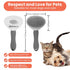 Cat Brushes for Indoor Cats - Dog Brush for Shedding - Cat Brush for Long Hair Cat - Dog & Cat Brush + Dog & Cat clicker for training - Self Clean...