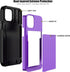 Nvollnoe for iPhone 12 Case,iPhone 12 Pro Case with Card Holder Heavy Duty Protective Dual Layer Shockproof Hidden Card Slot Slim Wallet Case for ...
