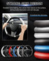 Custom-Fit Steering Wheel Cover for Tesla, Telsa Model 3 / Y Carbon Fiber Steering Wheel Cover for Men/Women, Anti-Slip, Comfortable Grip, Breatha...