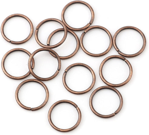 200 Pieces - 8mm Jump Rings Antique Copper Tone - 18 Gauge (1mm Thickness)...