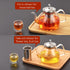 Glass Teapot, 40oz/1200mL Glass Kettle with Removable Stainless Steel Infuser for Blooming Tea & Loose Leaf Tea, Gooseneck Tea Pot, Gift Box for T...