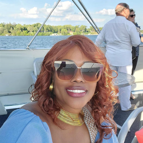 deladola African Choker Necklace Sets Multi-Layer Hoop Gold Plated Bib Choker Earring Bracelet Ring Statement Necklaces for Women and Girls...