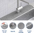 Kitchen Sink Splash Guard, 24in Silicone Faucet Mat Splash Catcher, Handle Drip Catcher Tray, Multipurpose for Kitchen Dish Drying Mats Sponge Hol...
