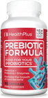 Health Plus Prebiotic Formula - Probiotics + Prebiotics + Digestive Enzymes - Gluten Free, Dairy Free, Natural Herbal Ingredients (180 Capsules, 6...