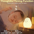 Cute Night Light Rechargeable with 7 Color Changing and Timer, Kids Pear Night Light for Toddler Baby Christmas Gifts, Touch Portable LED Silicone...