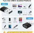 USB to USBC-C Adapter(6 Pack),USB to USB C Adapter,USB A to USB C Adapter,USB C Female to USB Male Adapter,USB Charger USB C Cable Connector for i...