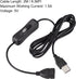 MECCANIXITY USB Cable with ON/Off Switch, USB Male to Female Extension Cord 2M Black, for LED Desk Lamp LED Strip...