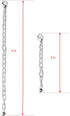 925 Sterling Silver Chain Extenders for Pendant Necklace Bracelet Anklet Made in Italy (Set 2pcs)...