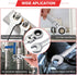 Pilida 5/16 Inch Ratcheting Combination Wrench SAE Flex Head Ratch Wrench with 12 -Point Design,72 -Teeth Spanner Ratchet,CR-V Steel...