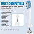 5-Star Compatible Replacement with C3 Sonicare Replacement Heads. Electric Toothbrush Heads Compatible with Sonicare Electric Toothbrush. 4 Pack, ...