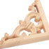 MUXSAM 4Pcs Wood Carved Appliques Onlays, Unpainted Wooden Corner Carvings Decals Frame Molding Set for Wall Door Mirror Cabinet Dresser Cupboard ...