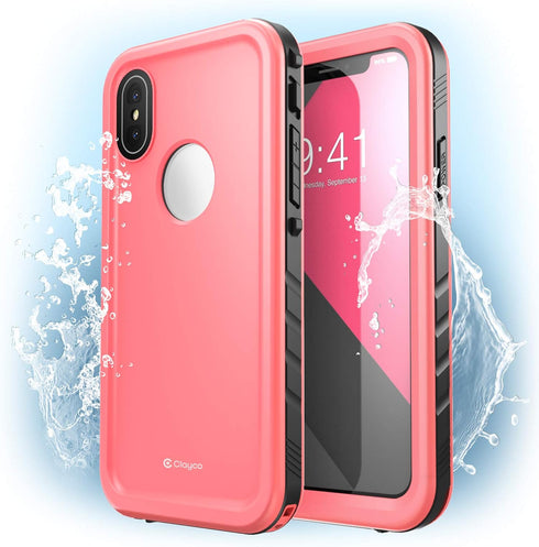Clayco iPhone Xs Max Waterproof Case, Omni Underwater Shockproof Snowproof Dirtproof Case with Built-in Screen Protector for Apple iPhone Xs Max 6...