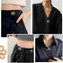 8 Sets Flower Jeans Button Pant Waist Tightener, Adjustable Waist Buckle Sets No Sew and No Tools Detachable Decorative Waist Buckles, Jean Button...