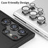 for Galaxy S23 Ultra Camera Lens Protector, Aluminium Alloy Ring 9H Tempered Glass Anti Scratch Decorative Camera Cover Accessories for Samsung Ga...