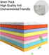 8 MM Thick Felt Furniture Pads (Non-Adhesive), 15’’ x 12’’ Gray Felt Pads for Furniture, Cuttable Felt Furniture Pads for Hardwood Floors, Thick F...