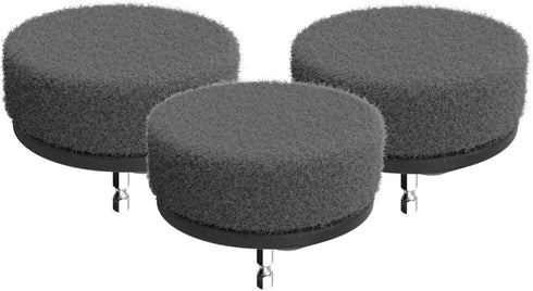 Dirt Devil 3-Piece 3.5" Scour Pad Cleaning Brush Set, for Use On Metal, Granite and More, Tough Whole-Home Cleaning, Drill Compatible, AD83100...
