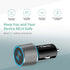 2 Pack 40W Fast USB C Car Charger Adapter for iPhone 15 Pro Max/Plus/Samsung Galaxy S24 Ultra/S23/S22 fe Car Phone Charger, Dual 20W PD Port Cigar...