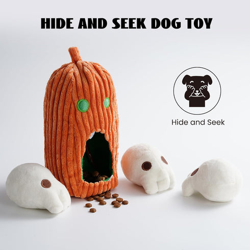 Nocciola 4 PCS Small Dog Toys, Puppy Dog Toys to Keep Them Busy, Durable Plush Dog Toys for Small Medium Size Dogs, Funny Dog Squeaky Toys for Bor...