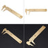 Double Scale Vernier Calipers Brass Sliding Gauge Sliding Pocket Caliper Handy Measuring Tool mm/inch for Measuring Jewelry(100mm)...