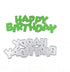 Metal 6 Hollow Style Candles Cutting Dies, Happy Birthday Letter Die Cuts for Card Making Stencil Embossing Tool Scrapbooking DIY Etched Craft Die...
