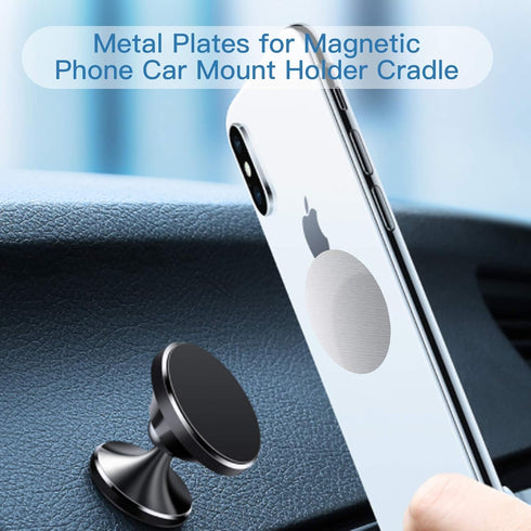 OWLKELA Mount Metal Plate for Phone Magnet Car Mount Holder Cradle with Adhesive, Universal Replacement Sticker Compatible with Magnetic Mounts - ...
