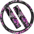 Non-Slip Neoprene Steering Wheel Cover for Women Girls Pink Camo Steering Wheel Protector 3 Packs Steering Accessories Set with Seat Belt Shoulder...