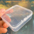 40 Pack 6.5 cm Small Clear Storage Box,Clear Plastic Beads Storage Containers Box with Hinged Lid for Small Items and Craft Projects...