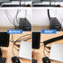JOTO 10.83ft Cable Management Sleeve, Cuttable Neoprene Cord Management Organizer System, Flexible Cable Wrap Cover Wire Hider for Desk TV Compute...